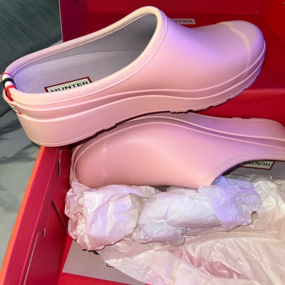 Hunter Pink Clogs